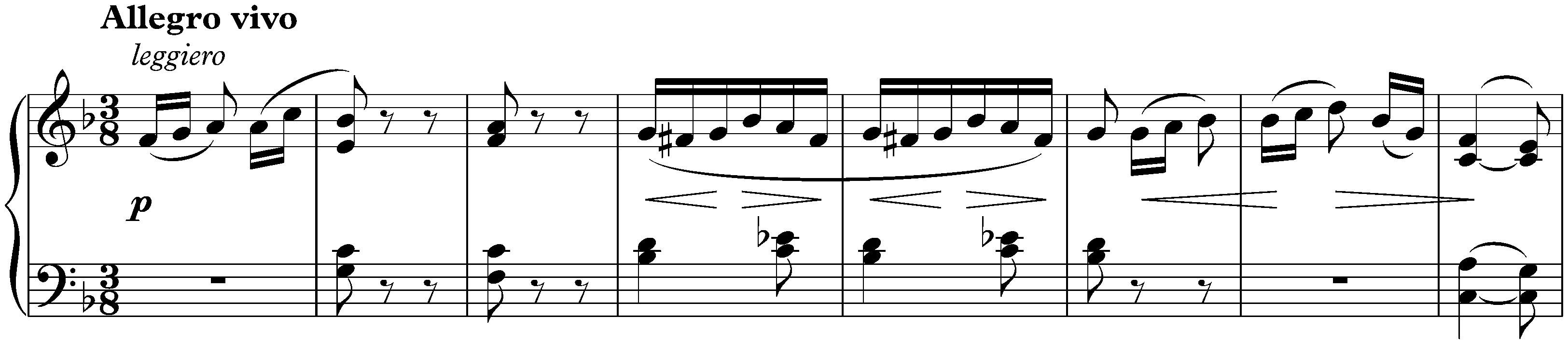 Sonata in F major; 3. Final: Allegro vivo