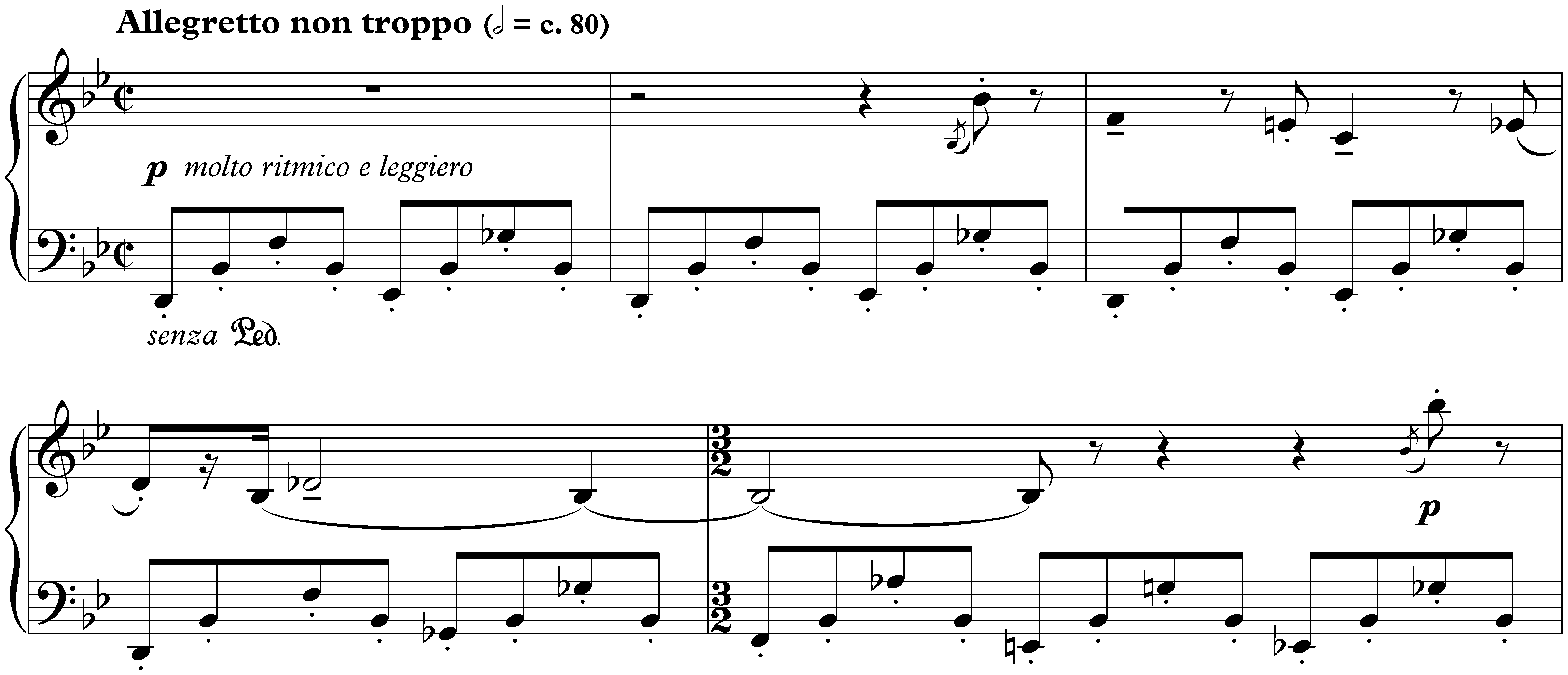 Five Bagatelles, op. 9; 5. Allegretto non troppo