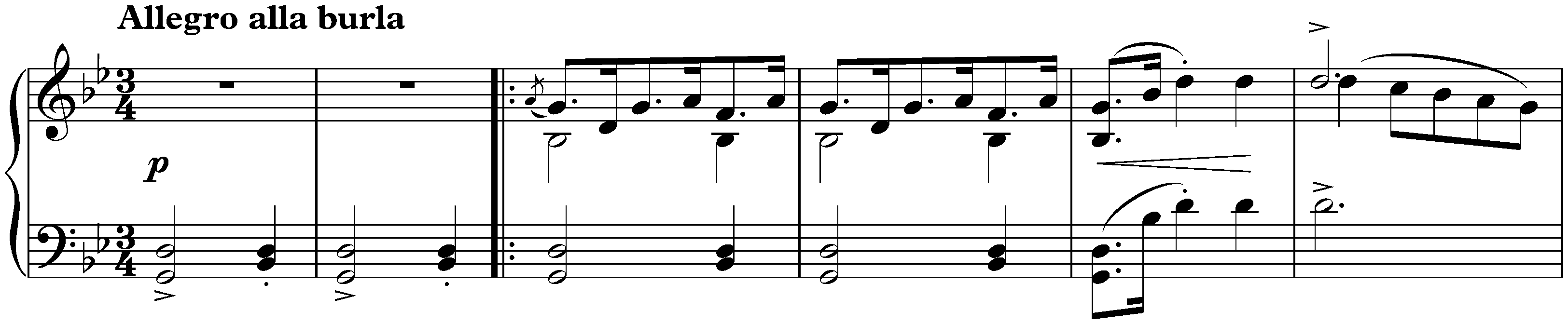 Humoresques, op. 6; 4. Allegro alla burla