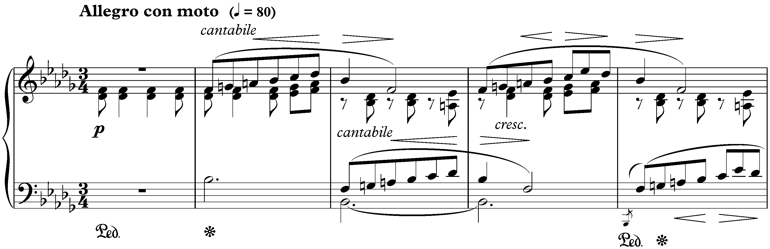 Lyric Pieces, Book 2, op. 38; 8. Canon