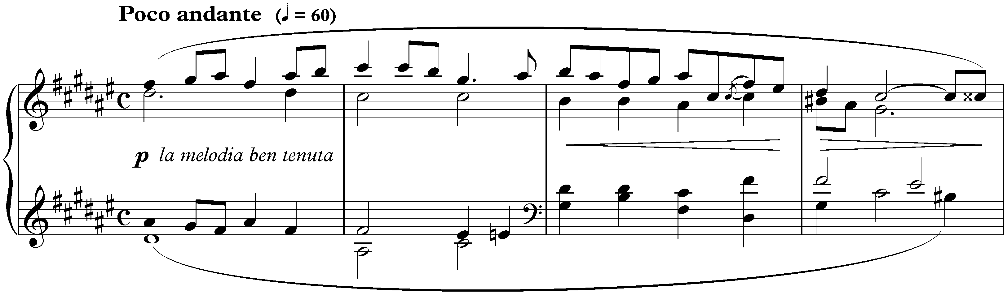 Lyric Pieces, Book 3, op. 43; 3. In My Native Country