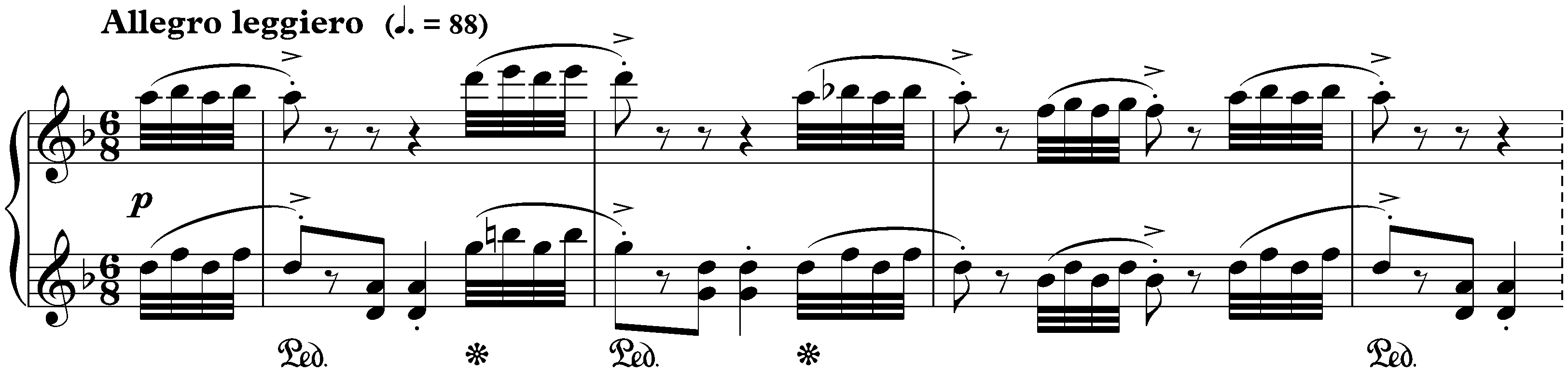 Lyric Pieces, Book 3, op. 43; 4. Little Bird