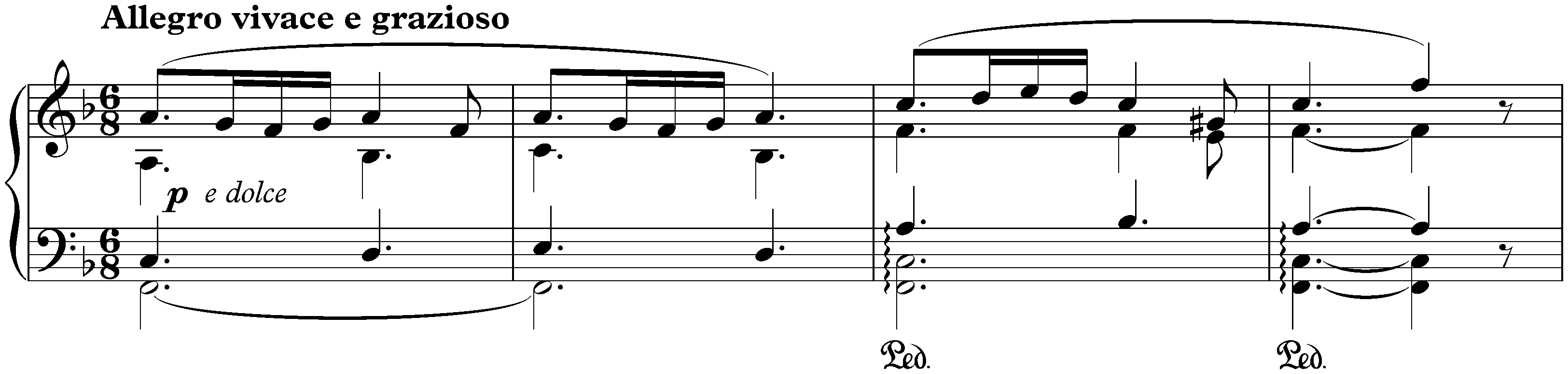 Lyric Pieces, Book 4, op. 47; 2. Album Leaf