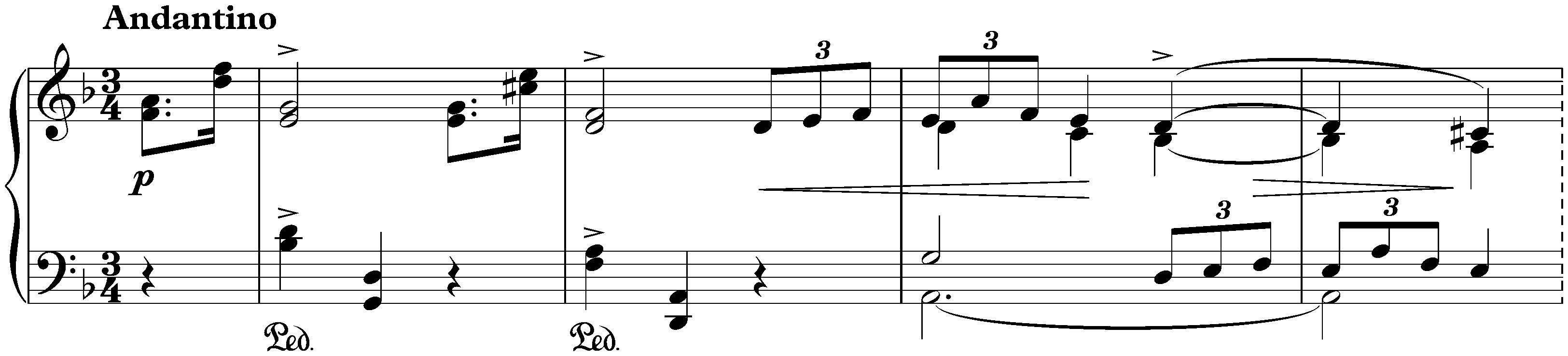 Lyric Pieces, Book 6, op. 57; 1. Vanished Days