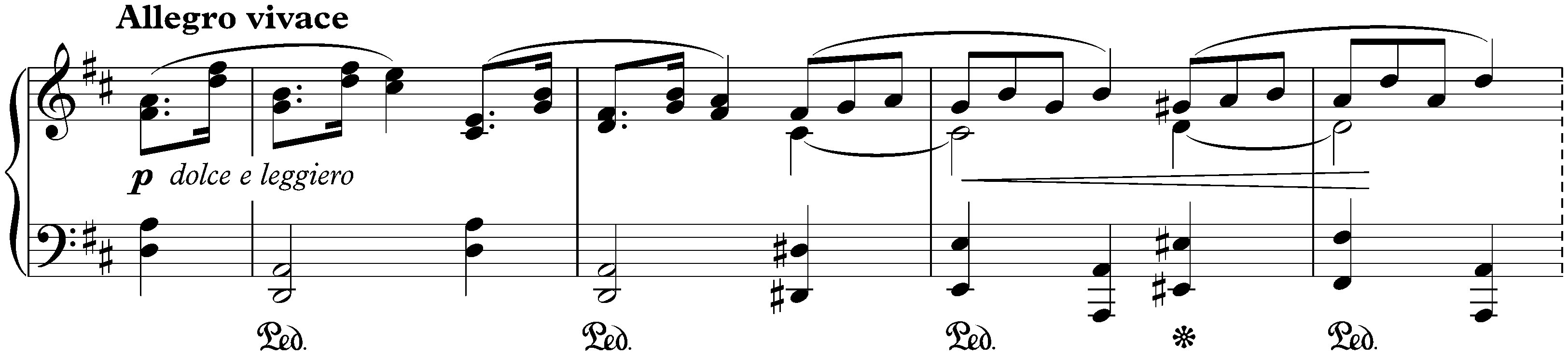 Lyric Pieces, Book 6, op. 57; 1. Vanished Days
