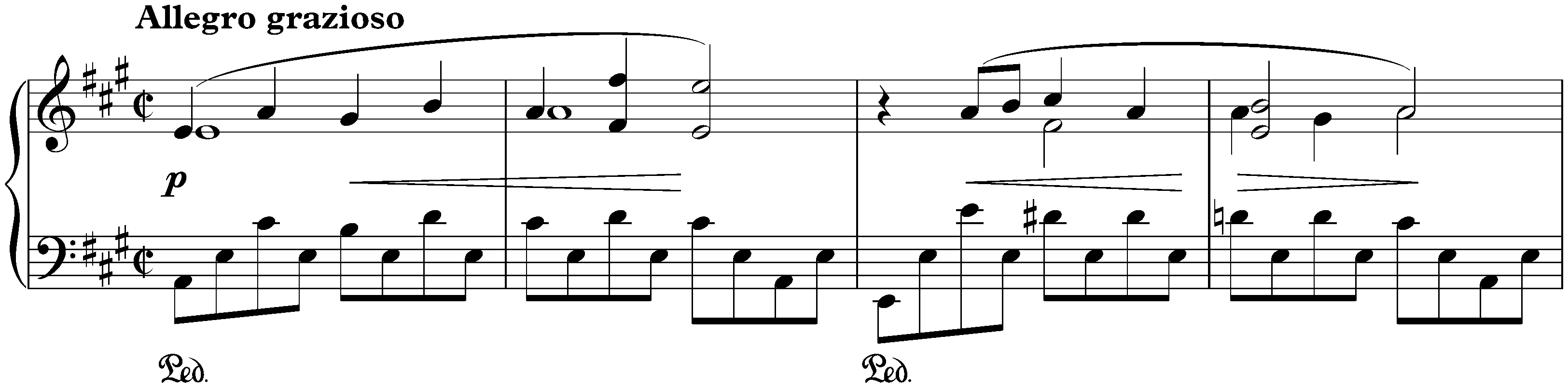 Lyric Pieces, Book 6, op. 57; 2. Gade