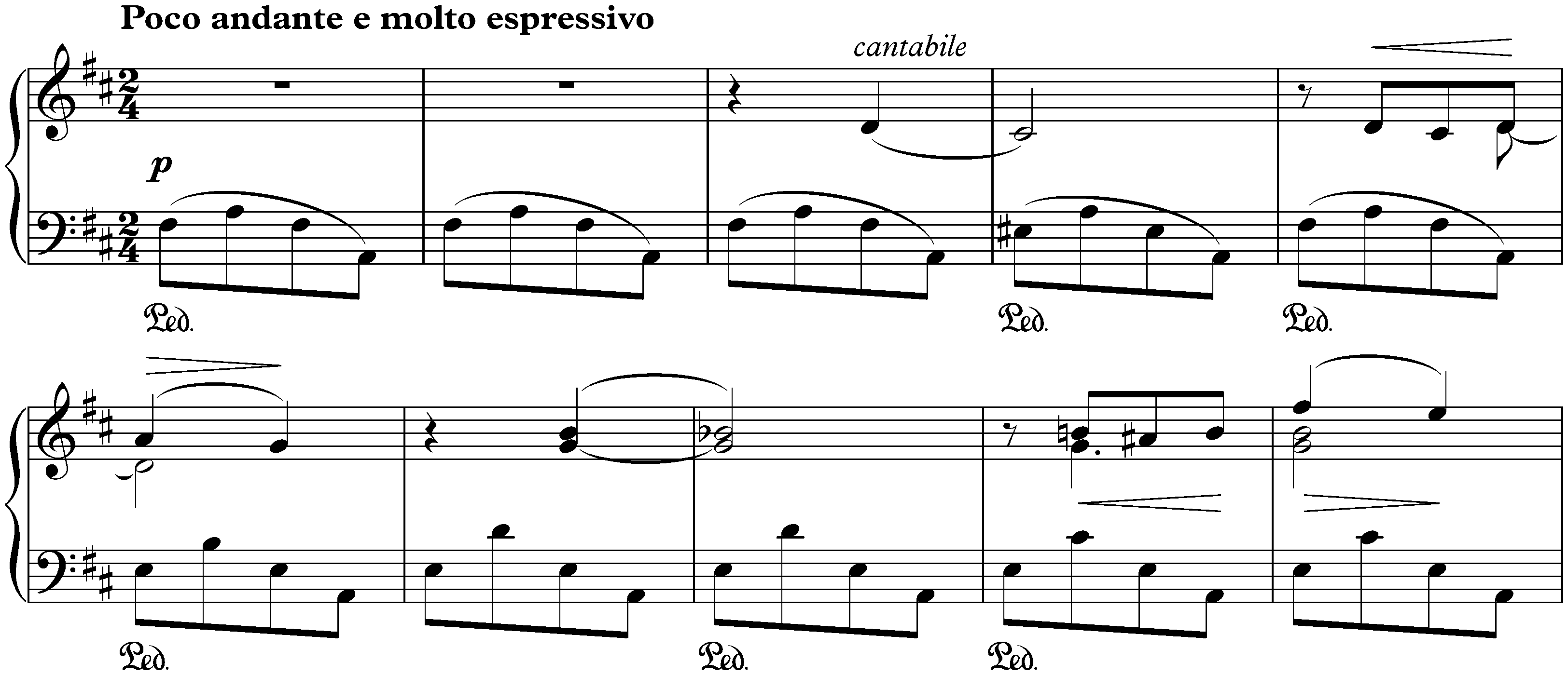 Lyric Pieces, Book 9, op. 68; 3. At Your Feet