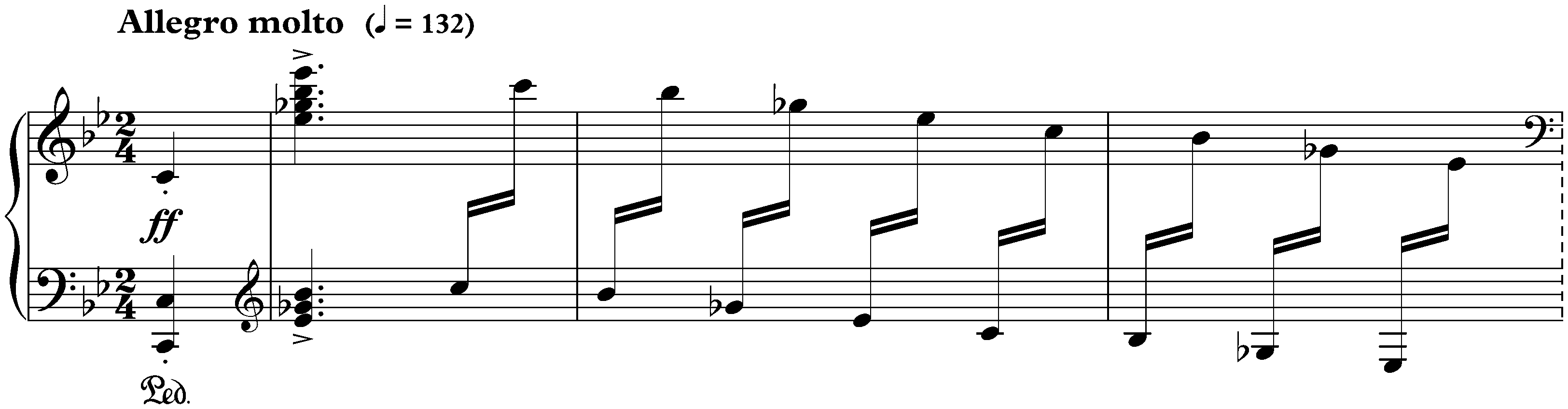 Three Pieces, EG 110–112; 1. White Clouds, EG 110