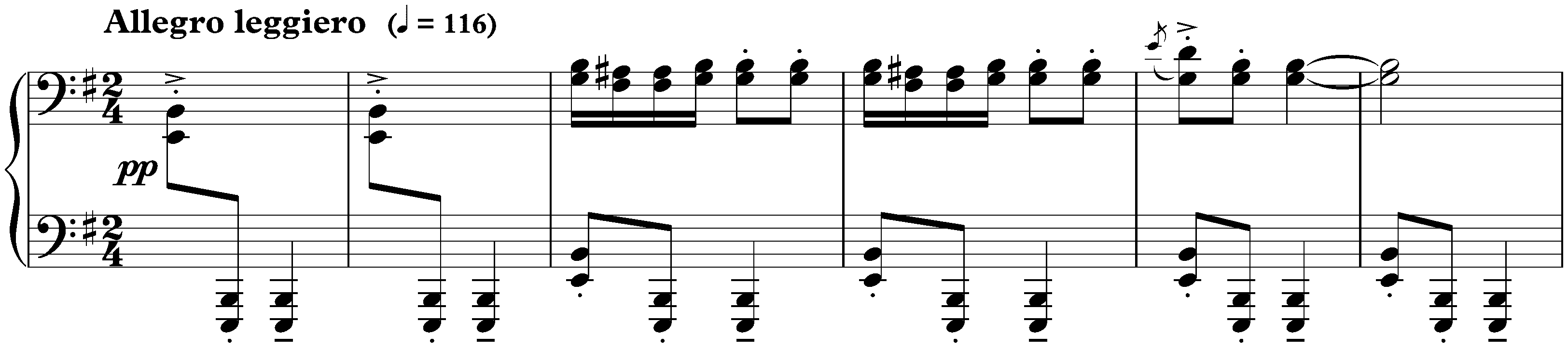 Three Pieces, EG 110–112; 2. Procession of Gnomes, EG 111