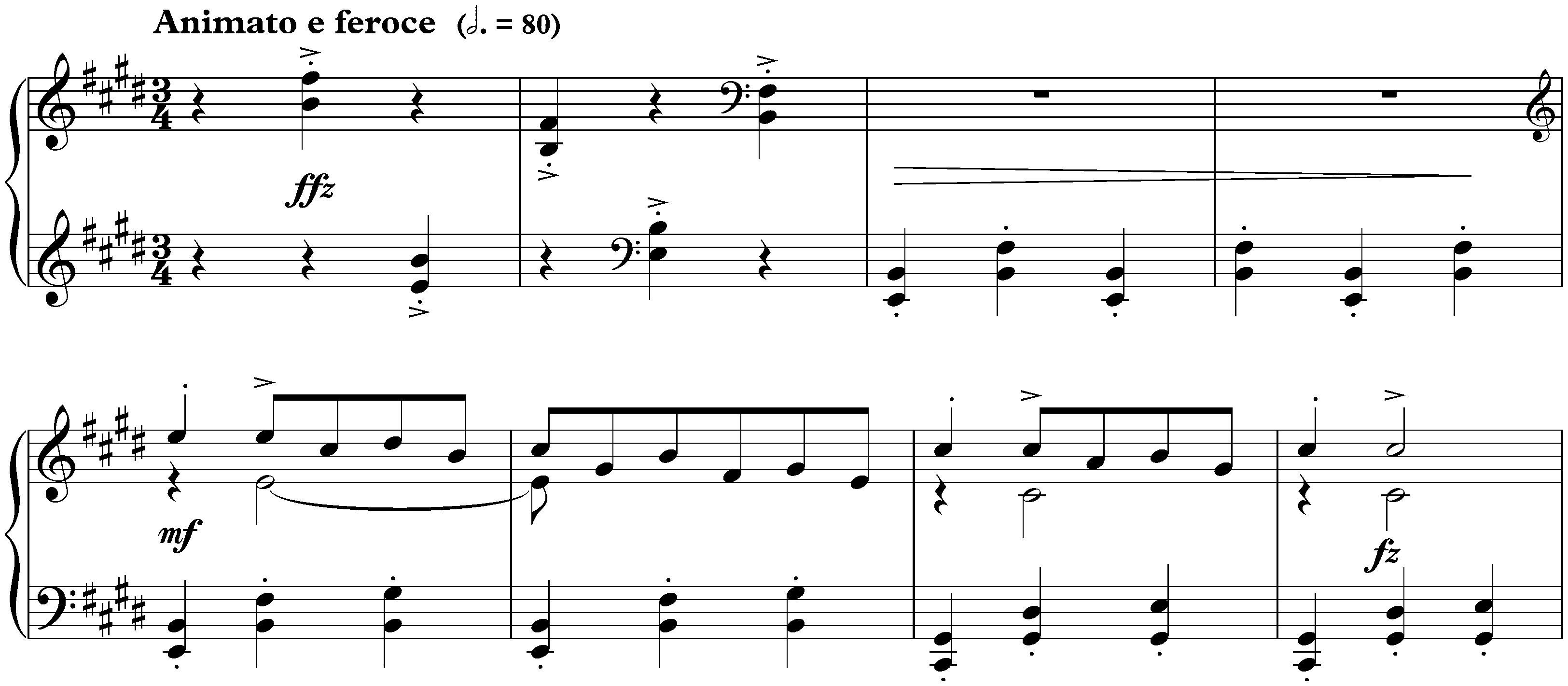 Three Pieces, EG 110–112; 3. In the Whirl of the Dance, EG 112