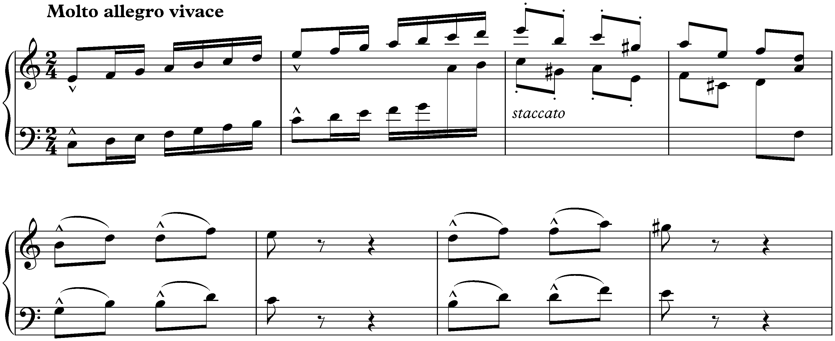 Twenty-three short Pieces, EG 104; 3. Scherzo: Molto allegro vivace