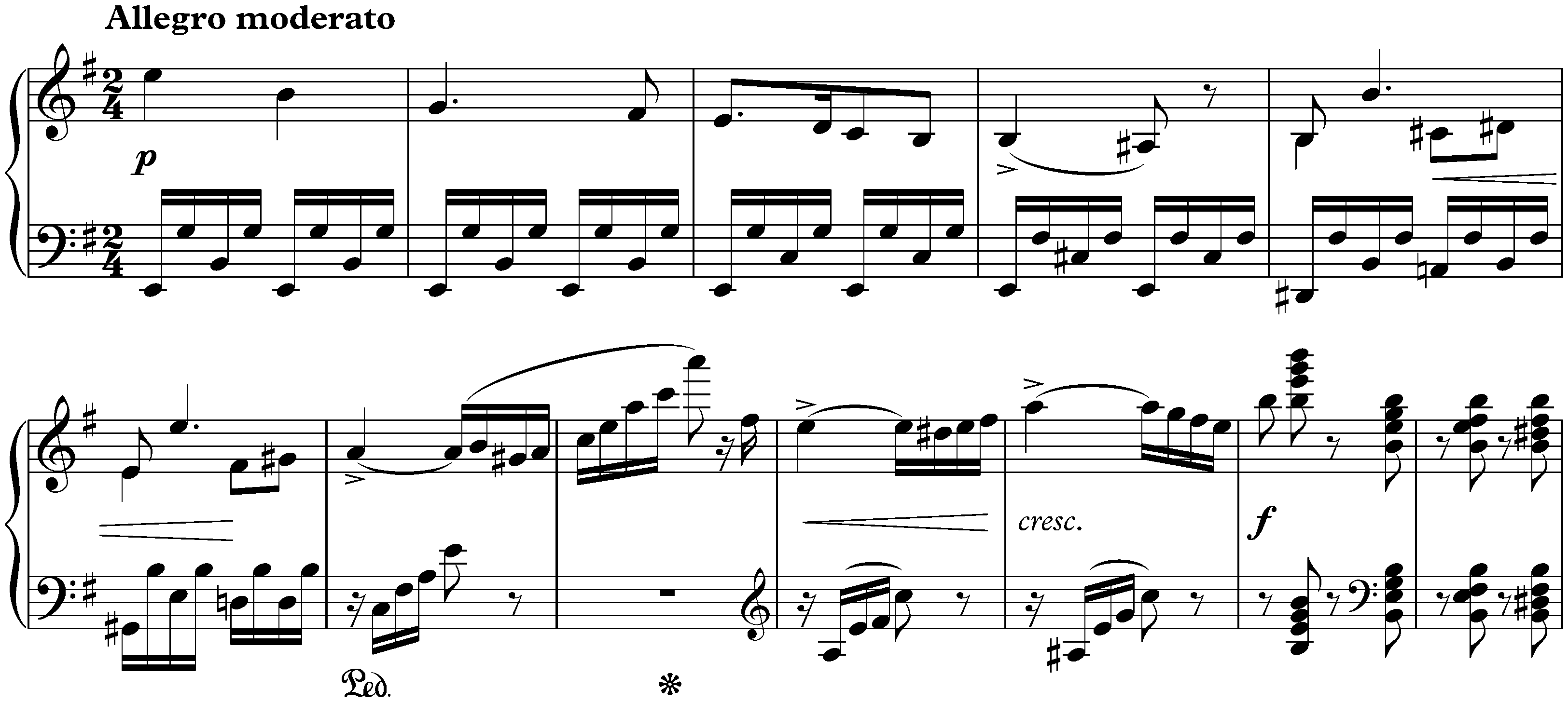 Sonata in E minor, op. 7; 1. Allegro moderato