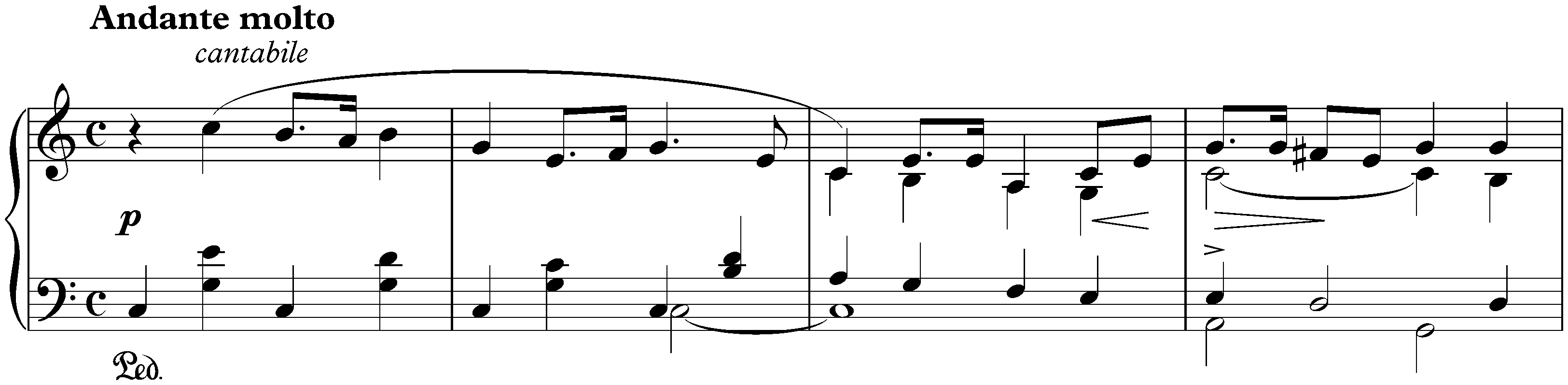 Sonata in E minor, op. 7; 2. Andante molto