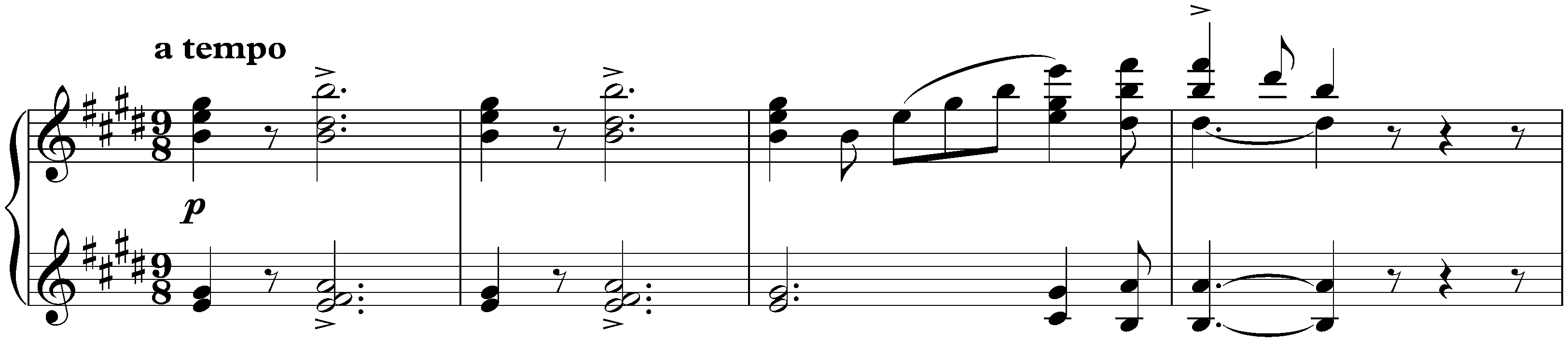 Sonata in E minor, op. 7; 3. Alla Menuetto, ma poco più lento