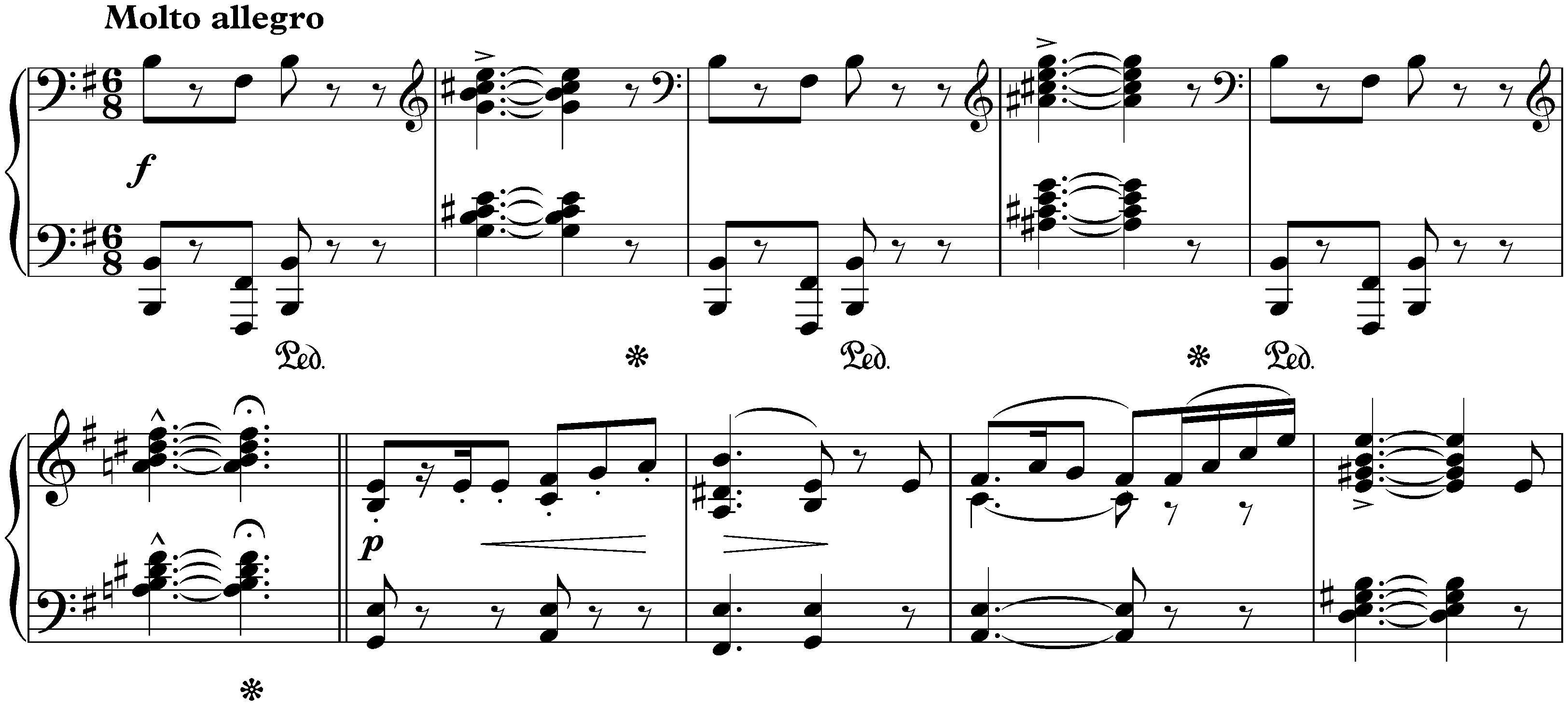 Sonata in E minor, op. 7; 4. Finale: Molto allegro