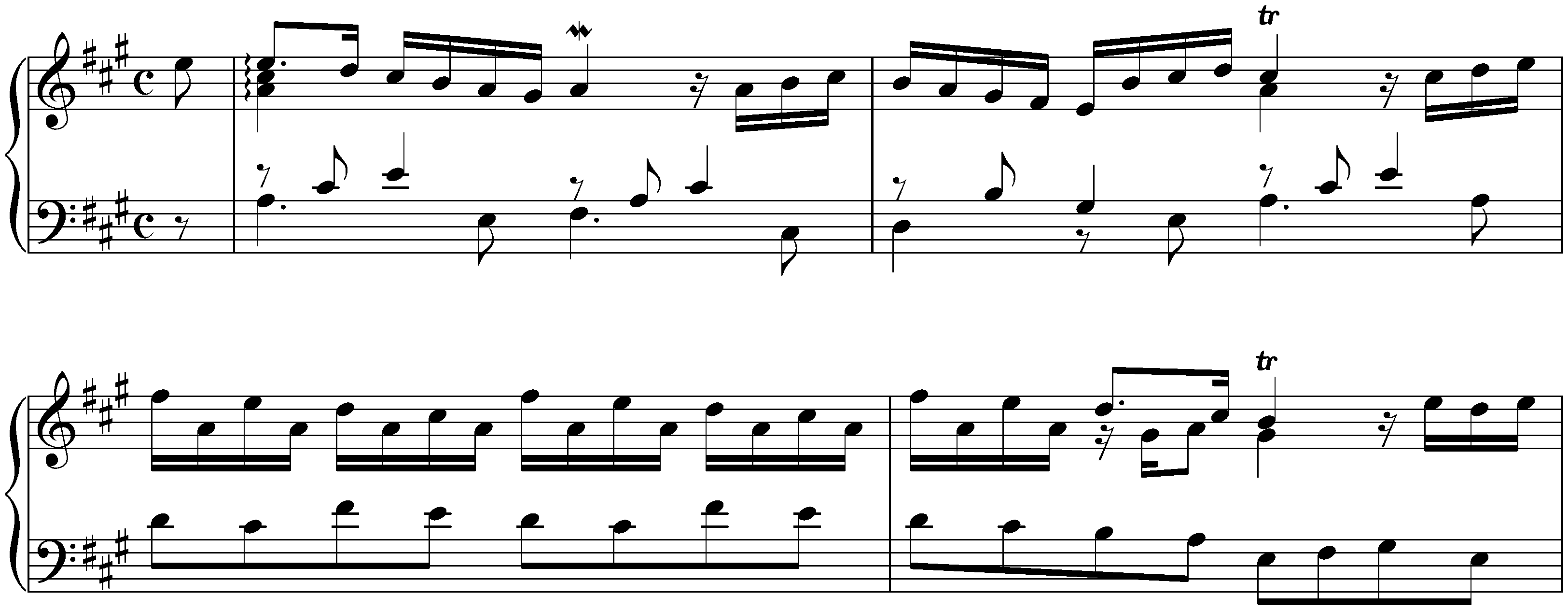 Allemande in A major, HWV 477