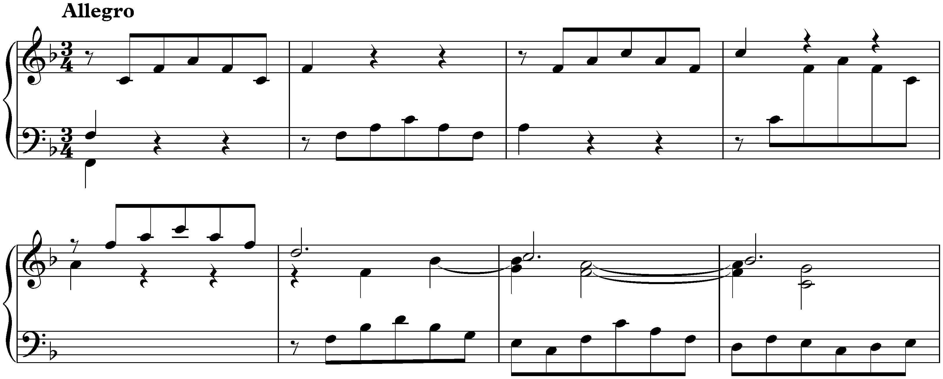 Concerto in F major, HWV 305b; 2. Allegro