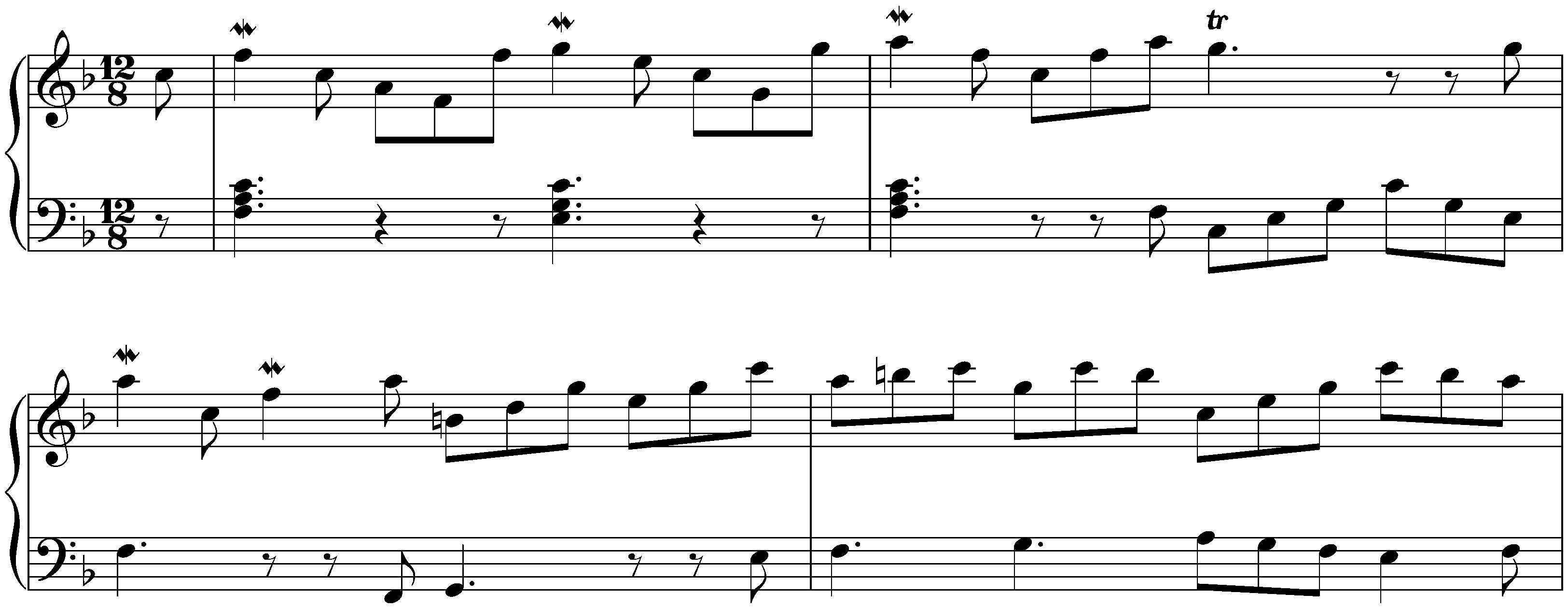 Gigue in F major, HWV 492