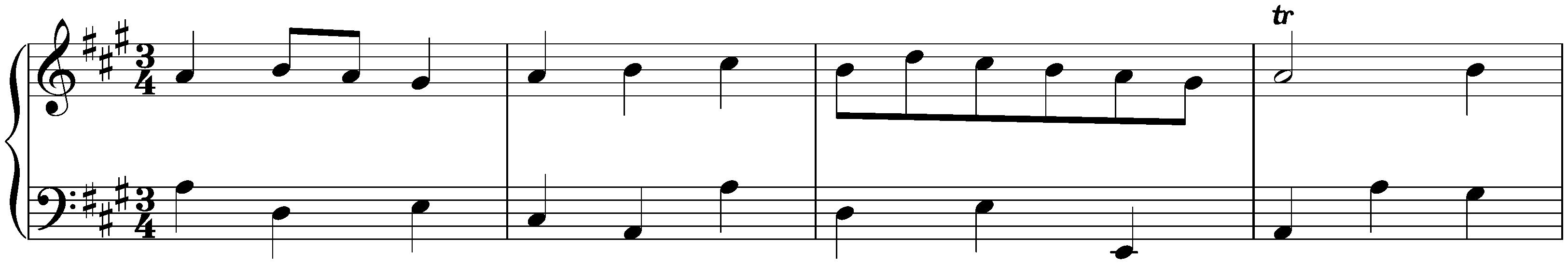 Menuet in A major, HWV 544