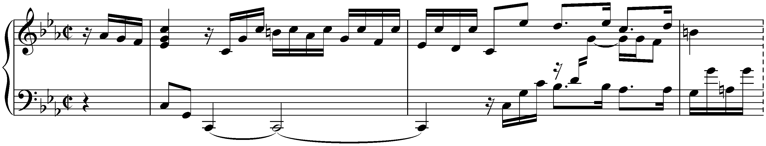 Partita in C minor, HWV 444; 2. Allemande