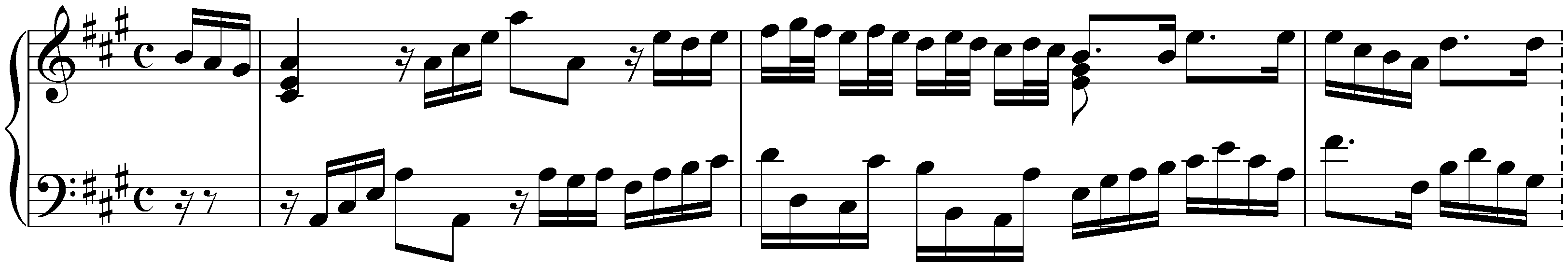 Partita in A major, HWV 454; 1. Allemande