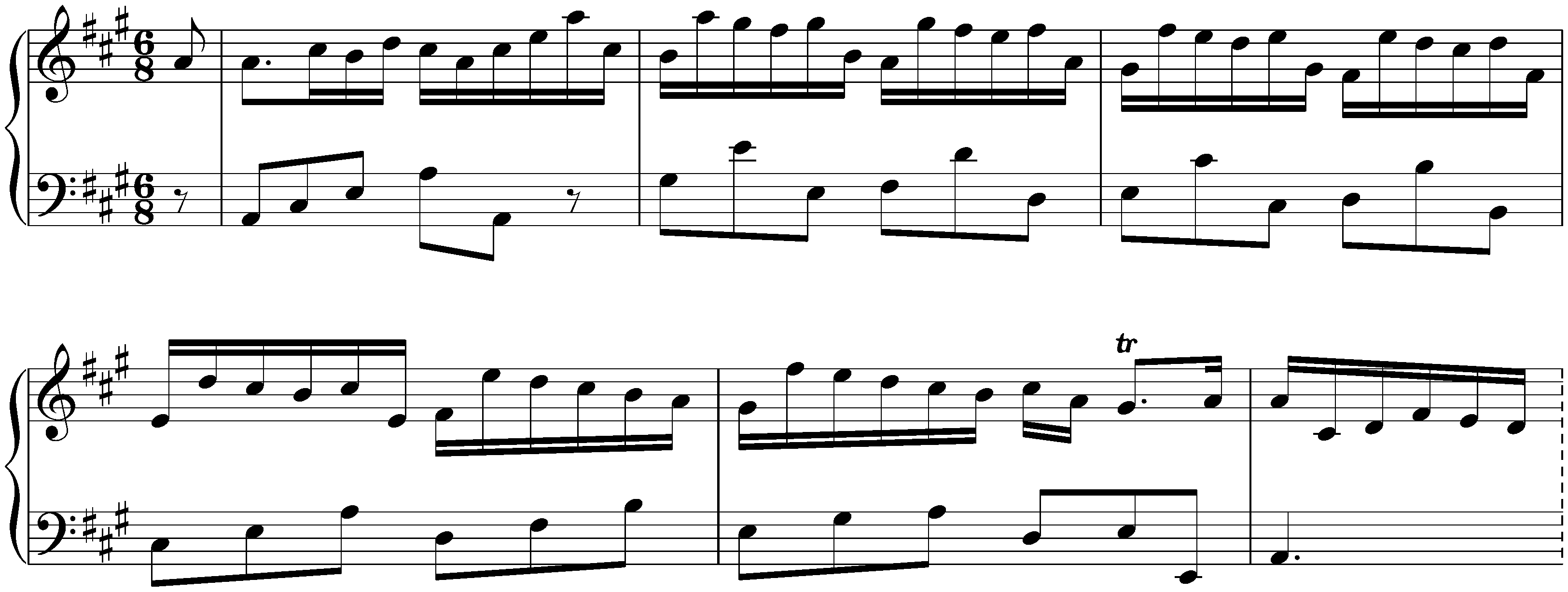 Partita in A major, HWV 454; 2. Courante