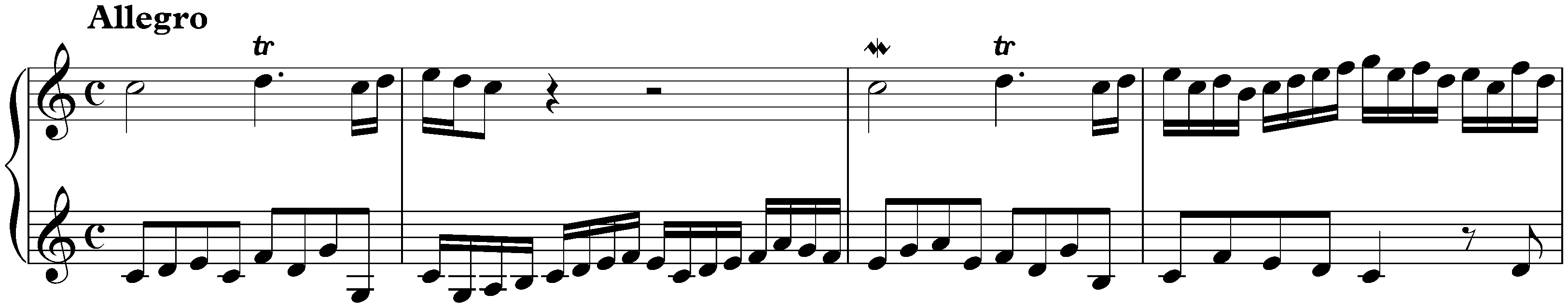 Sonata con Trio e Gavotta in C major, HWV 578; 1. Sonata: Allegro