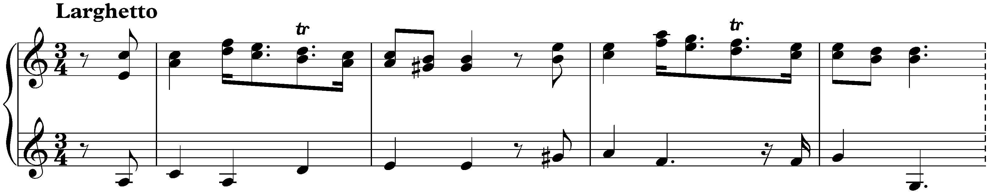 Sonata con Trio e Gavotta in C major, HWV 578; 2. Trio: Larghetto