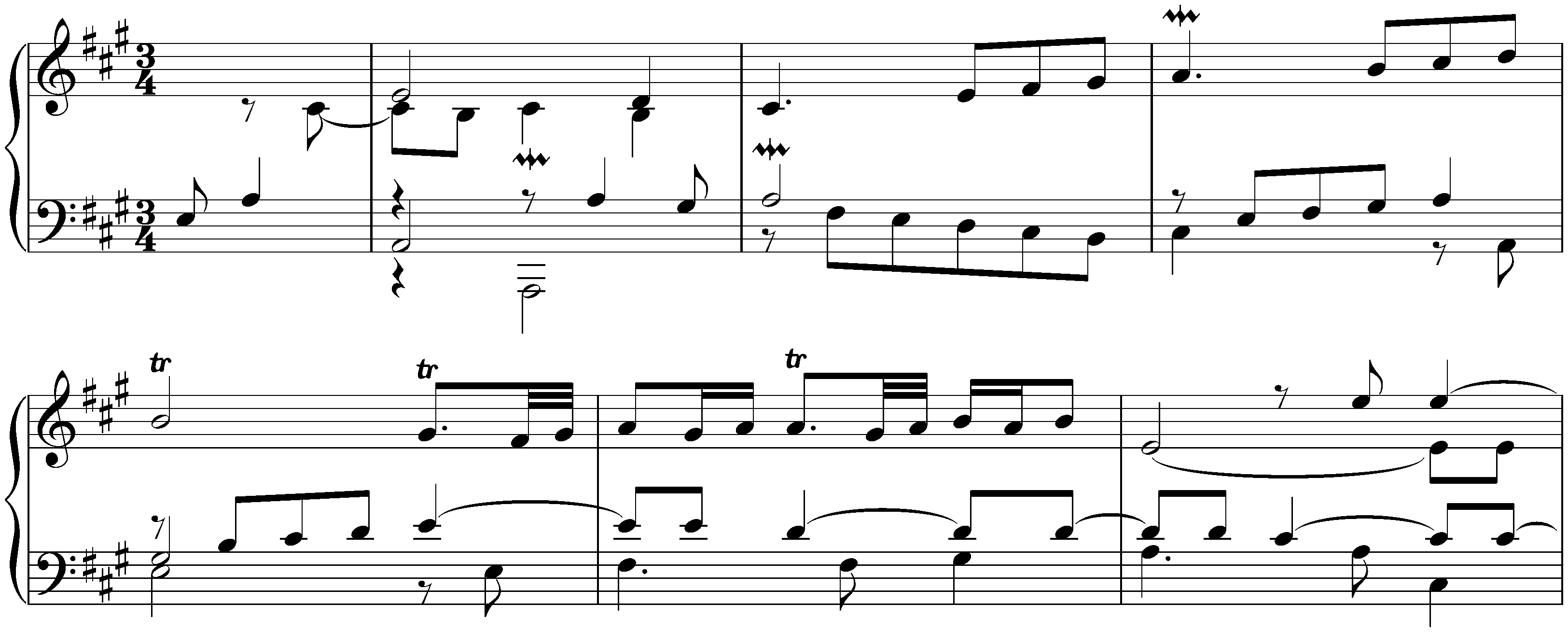Suite in A major, HWV 426; 3. Courante