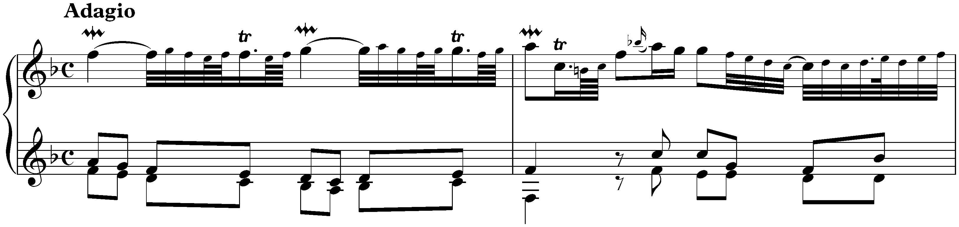 Suite in F major, HWV 427; 1. Adagio