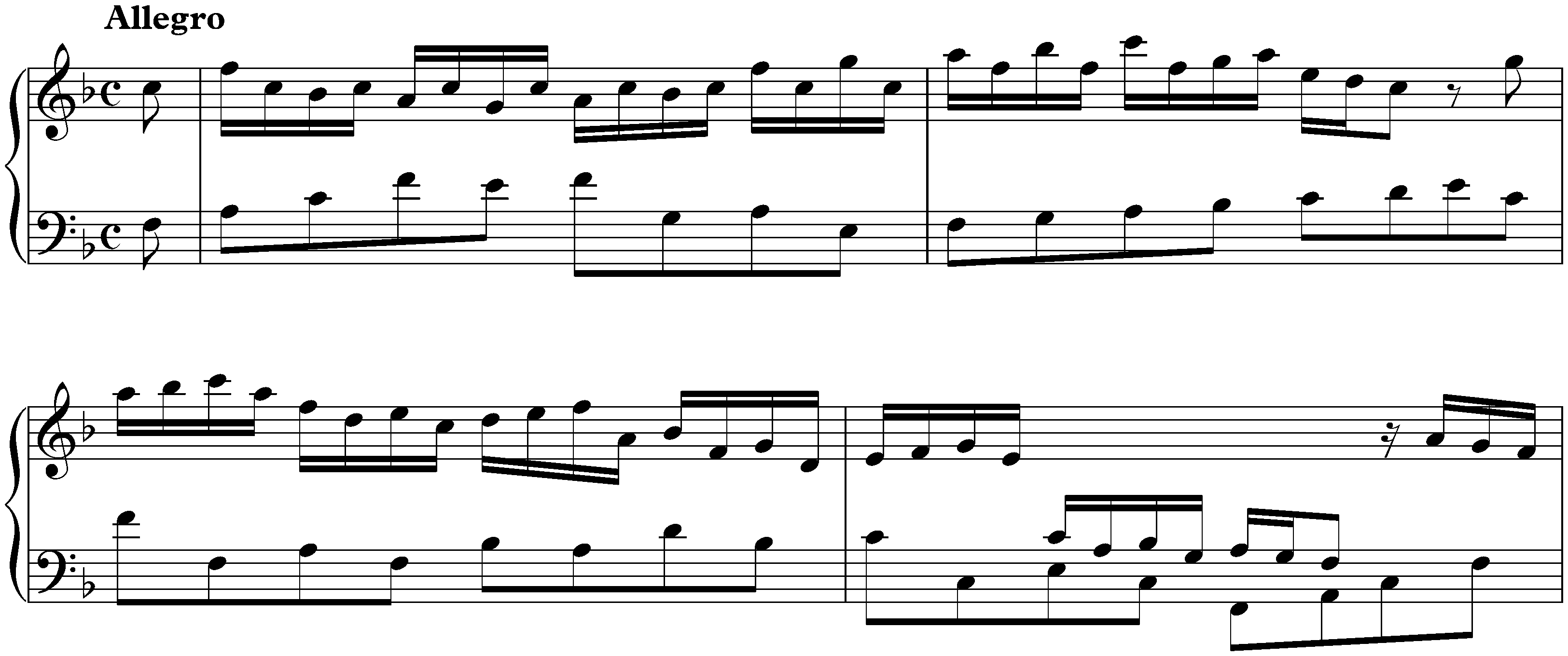 Suite in F major, HWV 427; 2. Allegro