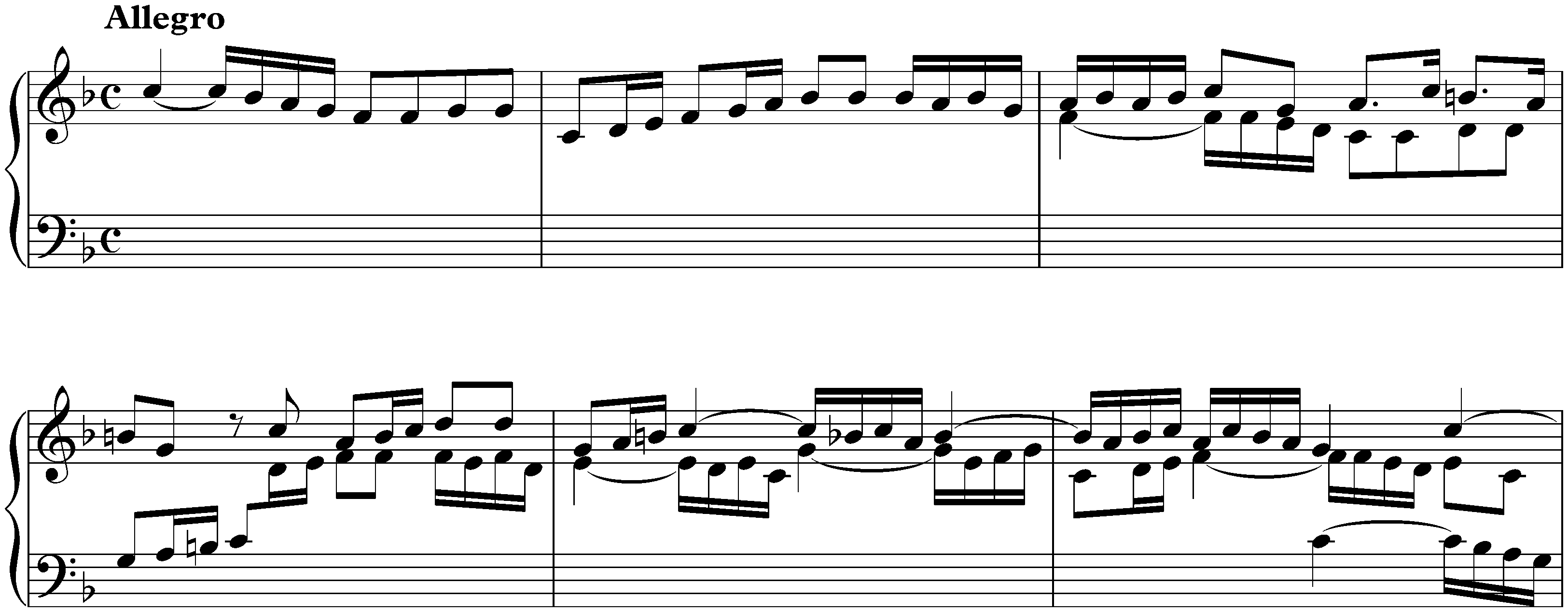 Suite in F major, HWV 427; 4. Allegro