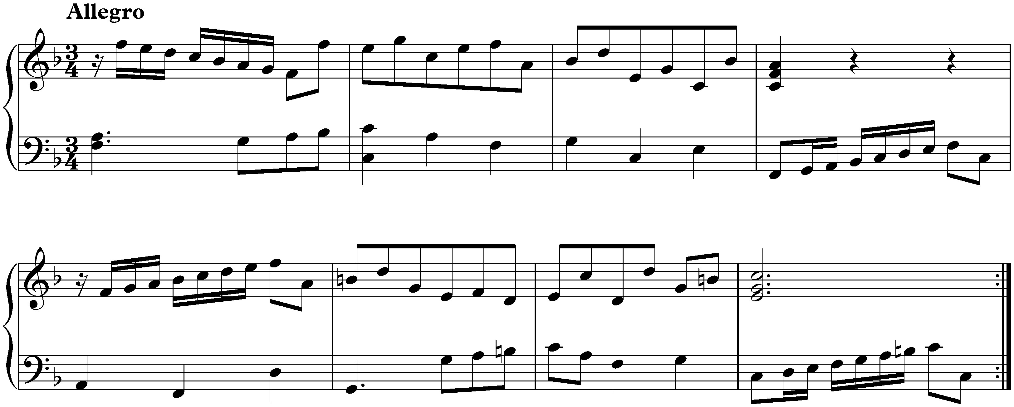 Suite in F major, HWV 427; 5. Allegro