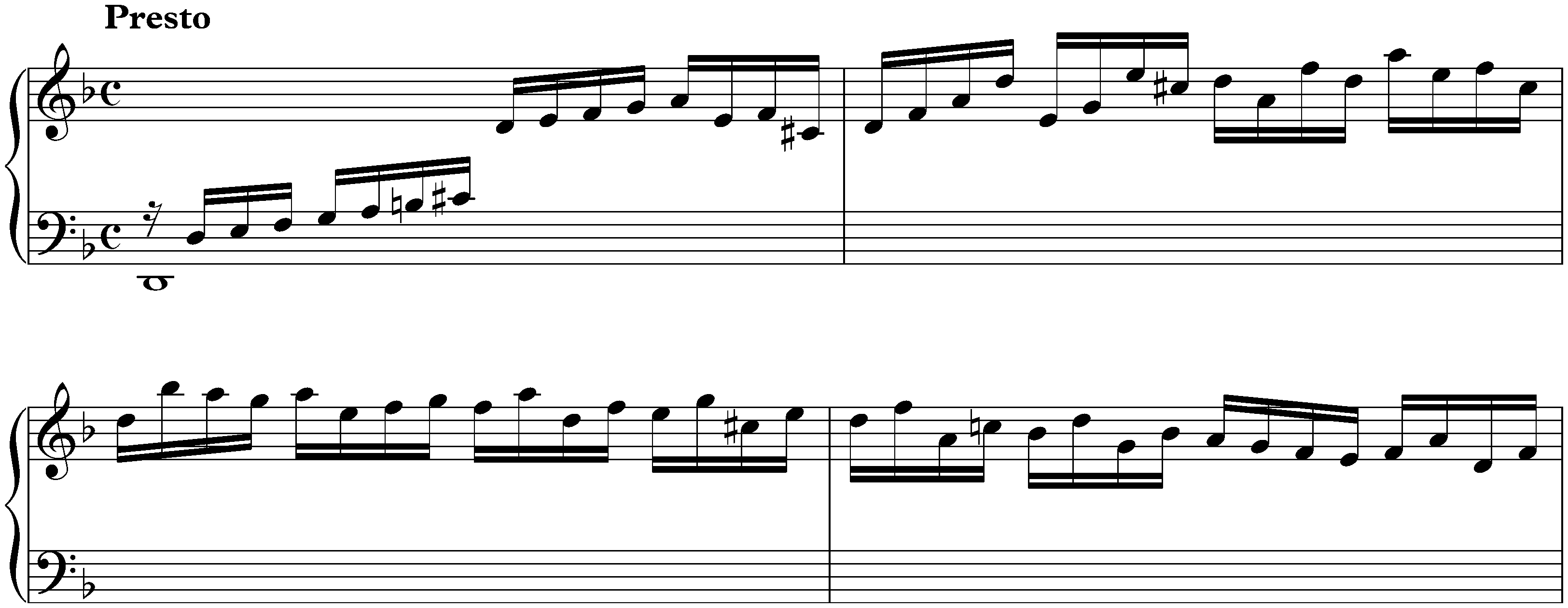 Suite in D minor, HWV 428; 1. Prélude