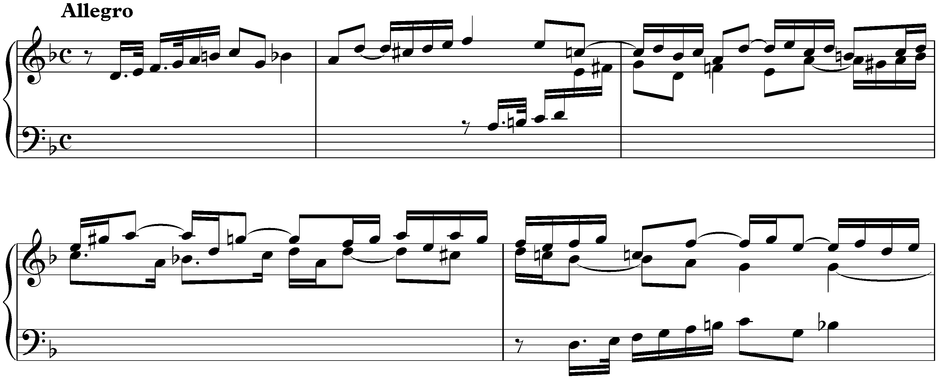 Suite in D minor, HWV 428; 2. Allegro