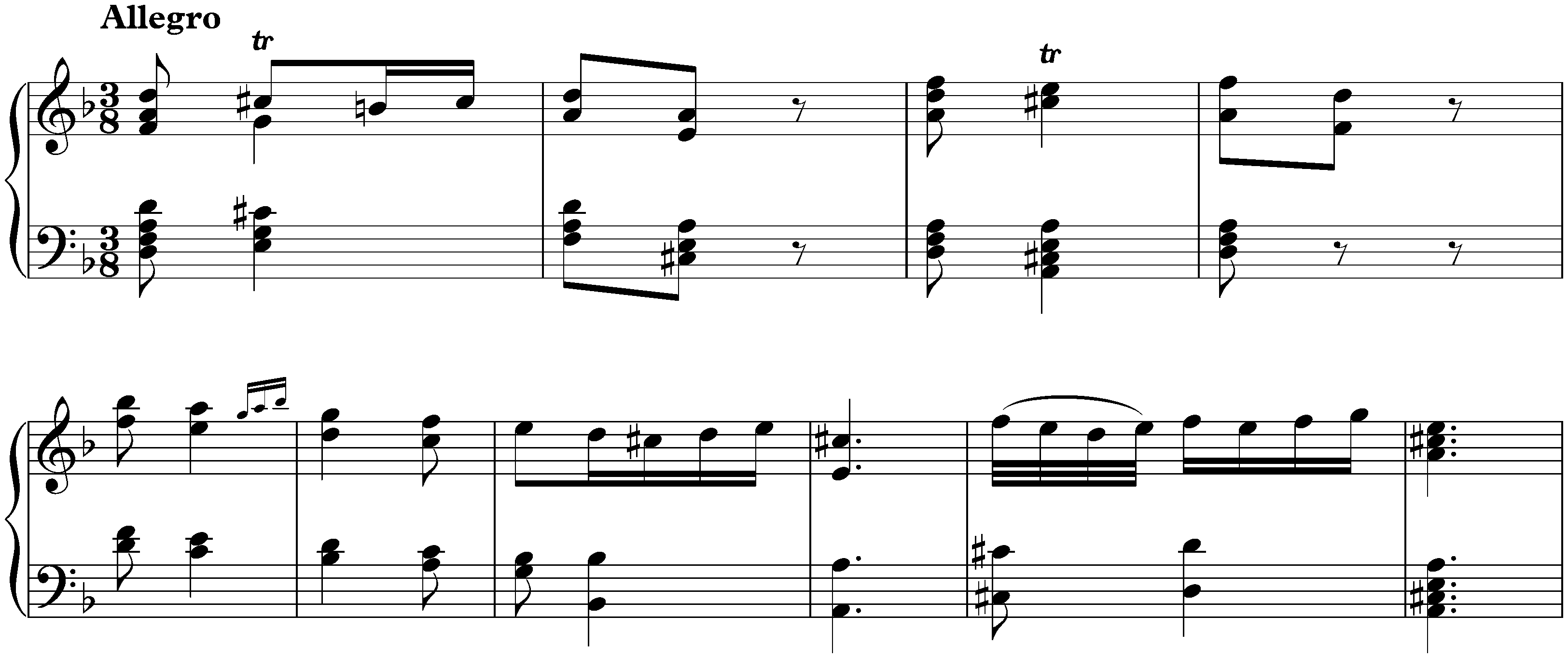 Suite in D minor, HWV 428; 6. Allegro (earlier version)