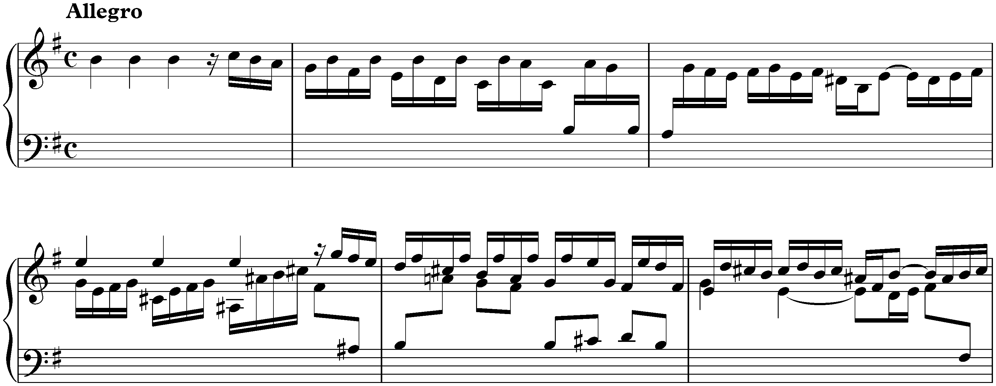 Suite in E minor, HWV 429; 1. Allegro