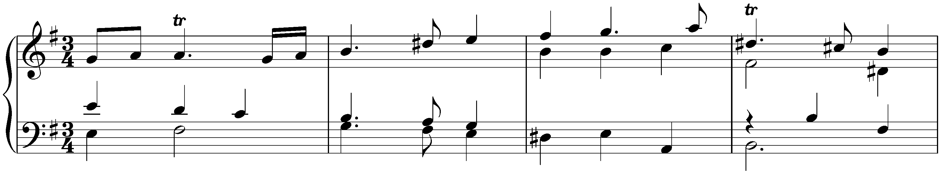 Suite in E minor, HWV 429; 4. Sarabande (first version)