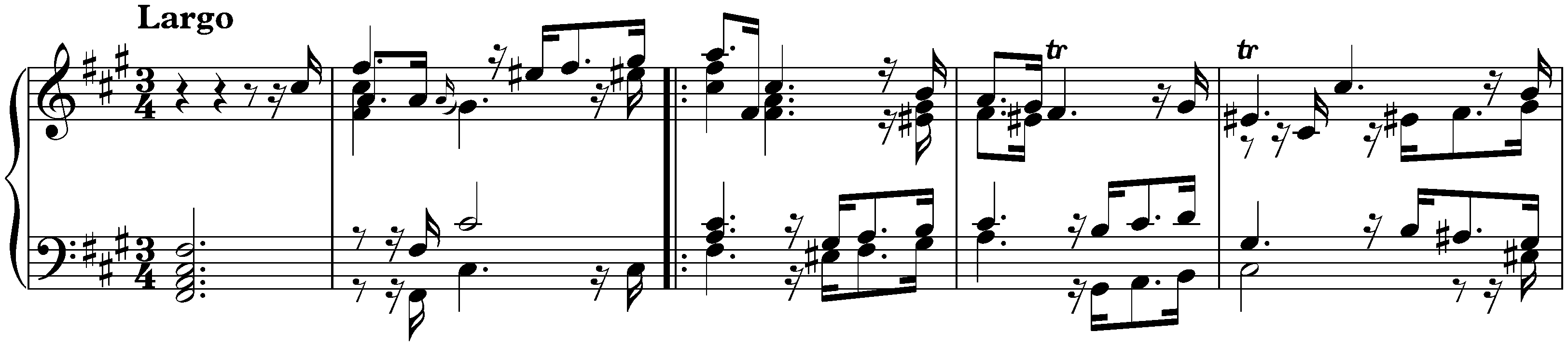 Suite in F-sharp minor, HWV 431; 2. Largo
