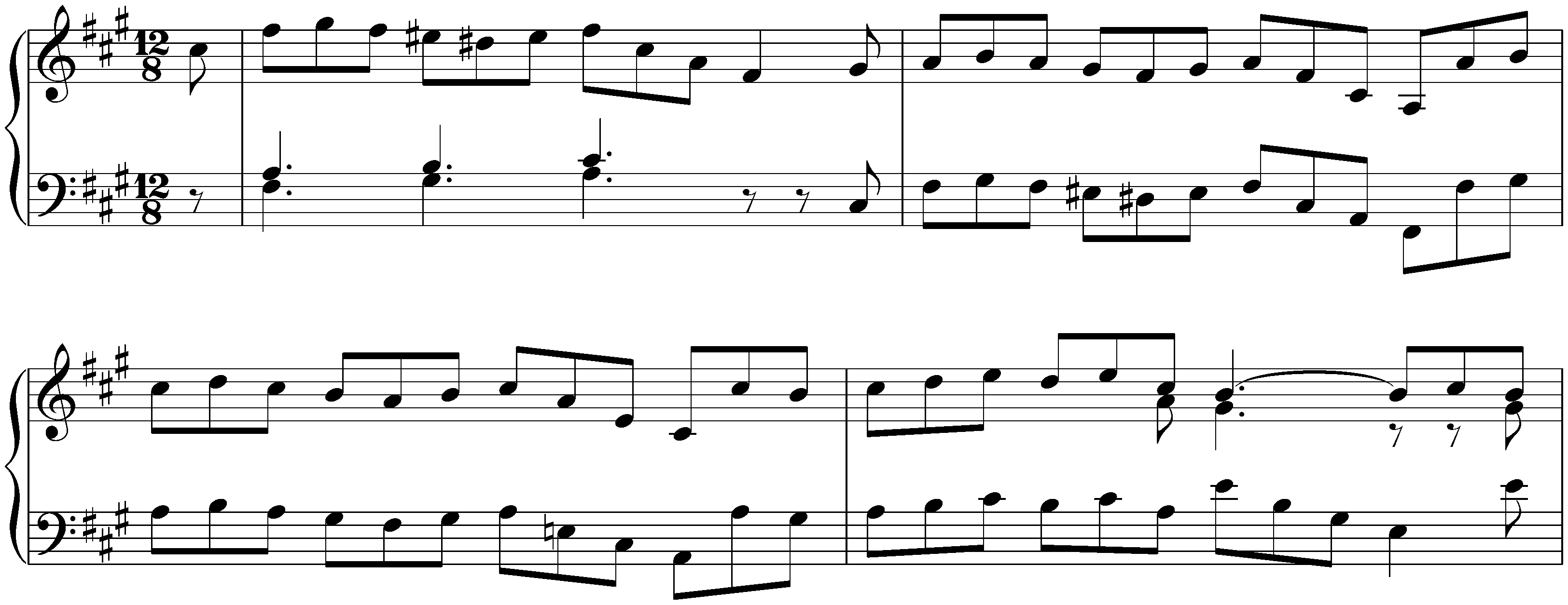 Suite in F-sharp minor, HWV 431; 4. Gigue (first version)
