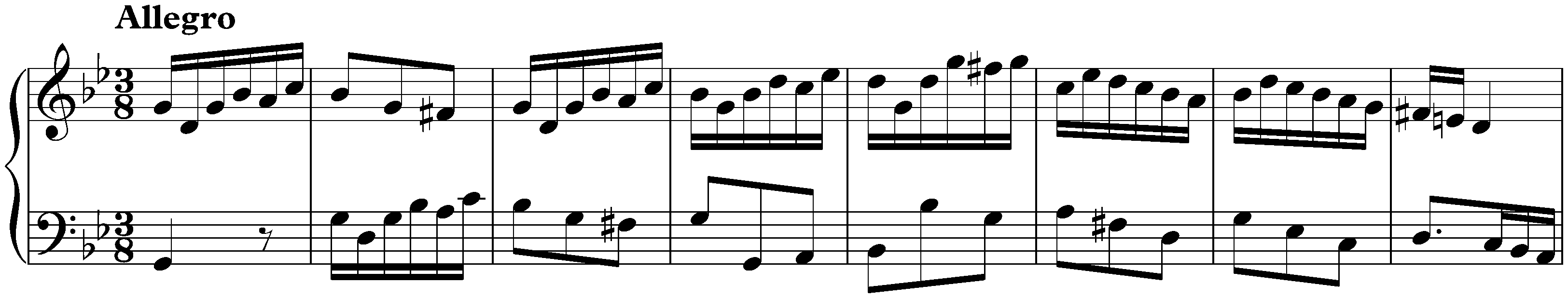 Suite in G minor, HWV 432; 3. Allegro