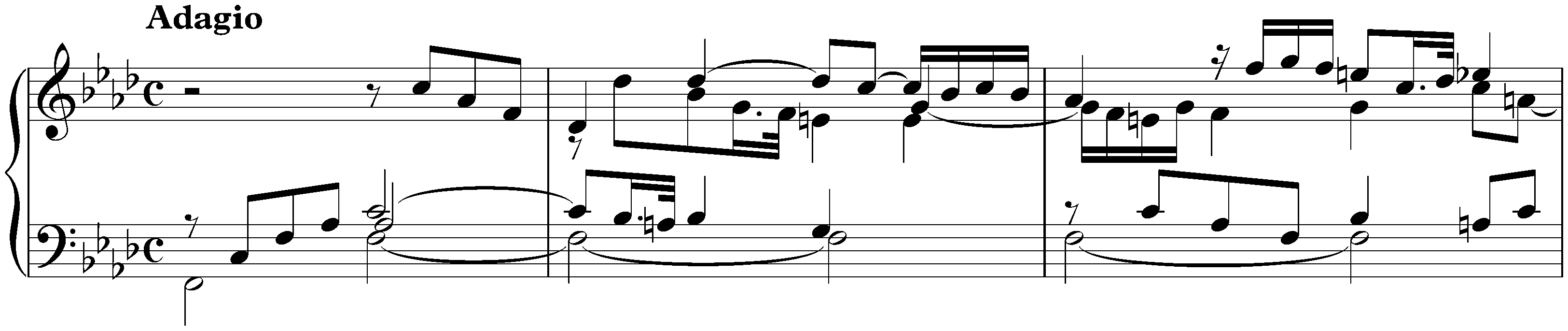 Suite in F minor, HWV 433; 1. Prélude: Adagio