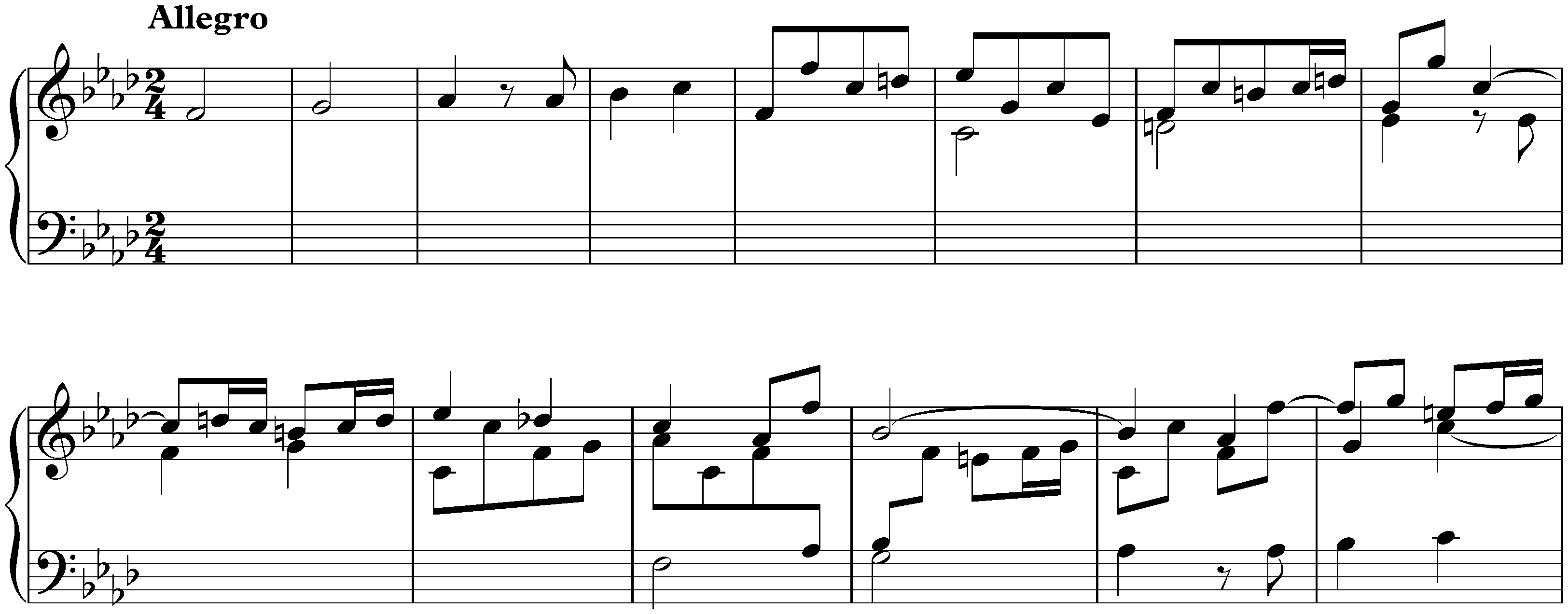 Suite in F minor, HWV 433; 2. Allegro