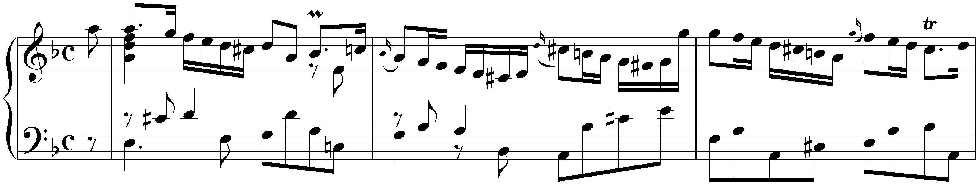 Suite in D minor, HWV 436; 1. Allemande