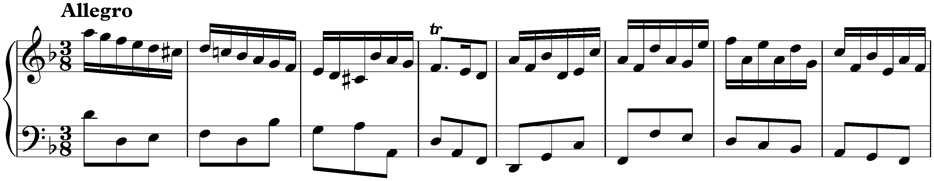 Suite in D minor, HWV 436; 2. Allegro