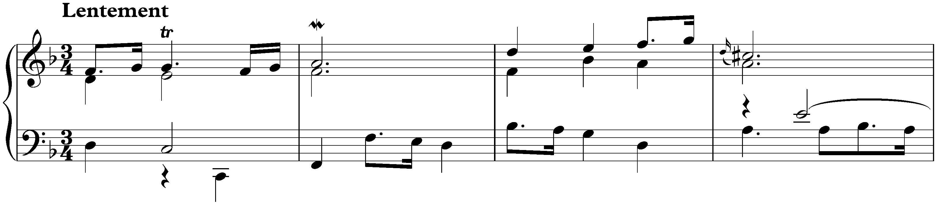 Suite in D minor, HWV 436; 3. Air: Lentement