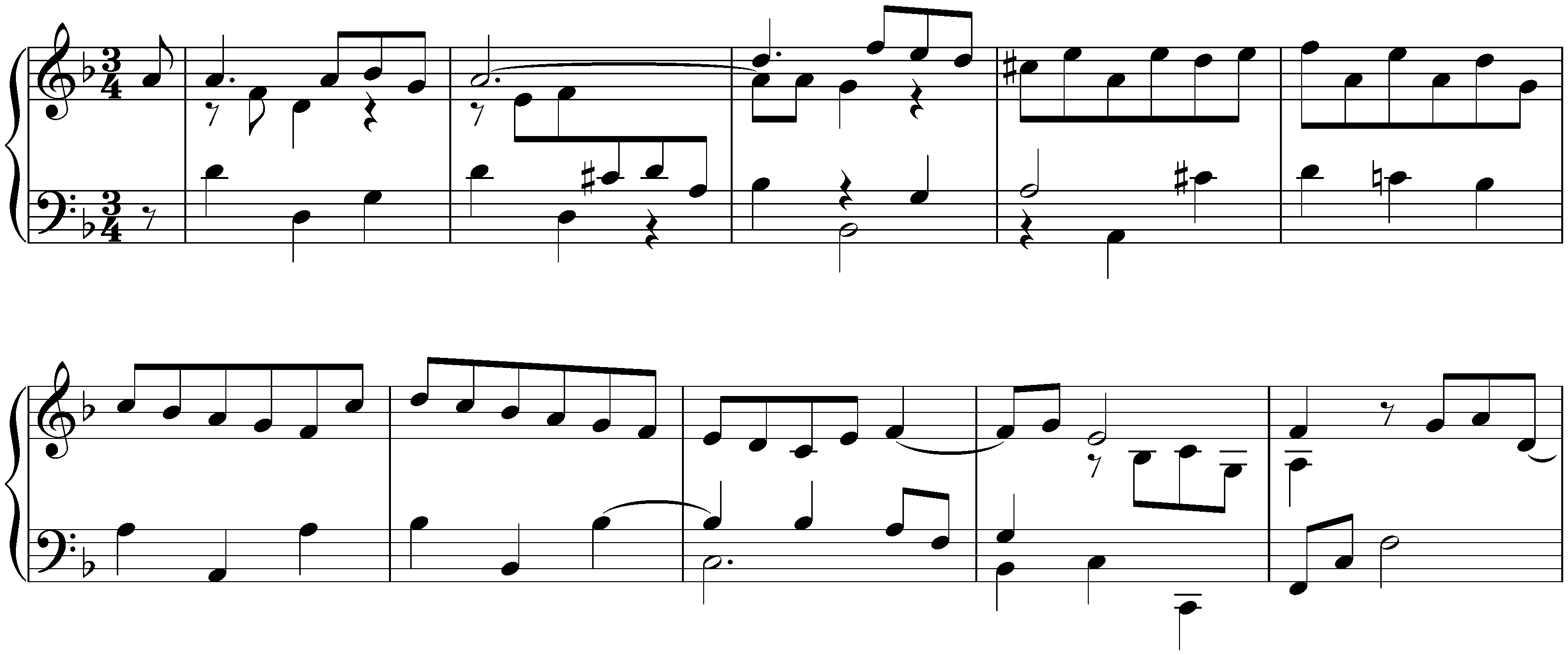 Suite in D minor, HWV 437; 3. Courante