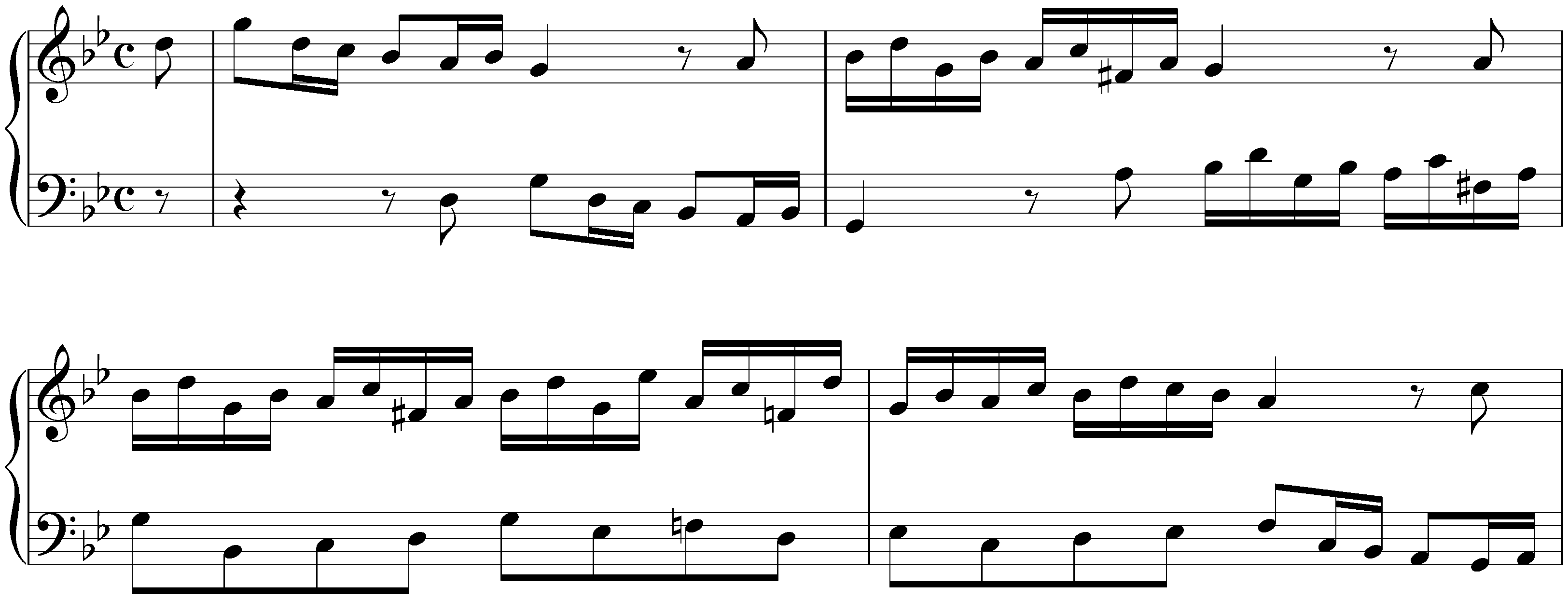 Suite in G minor, HWV 452; 1. Allemande