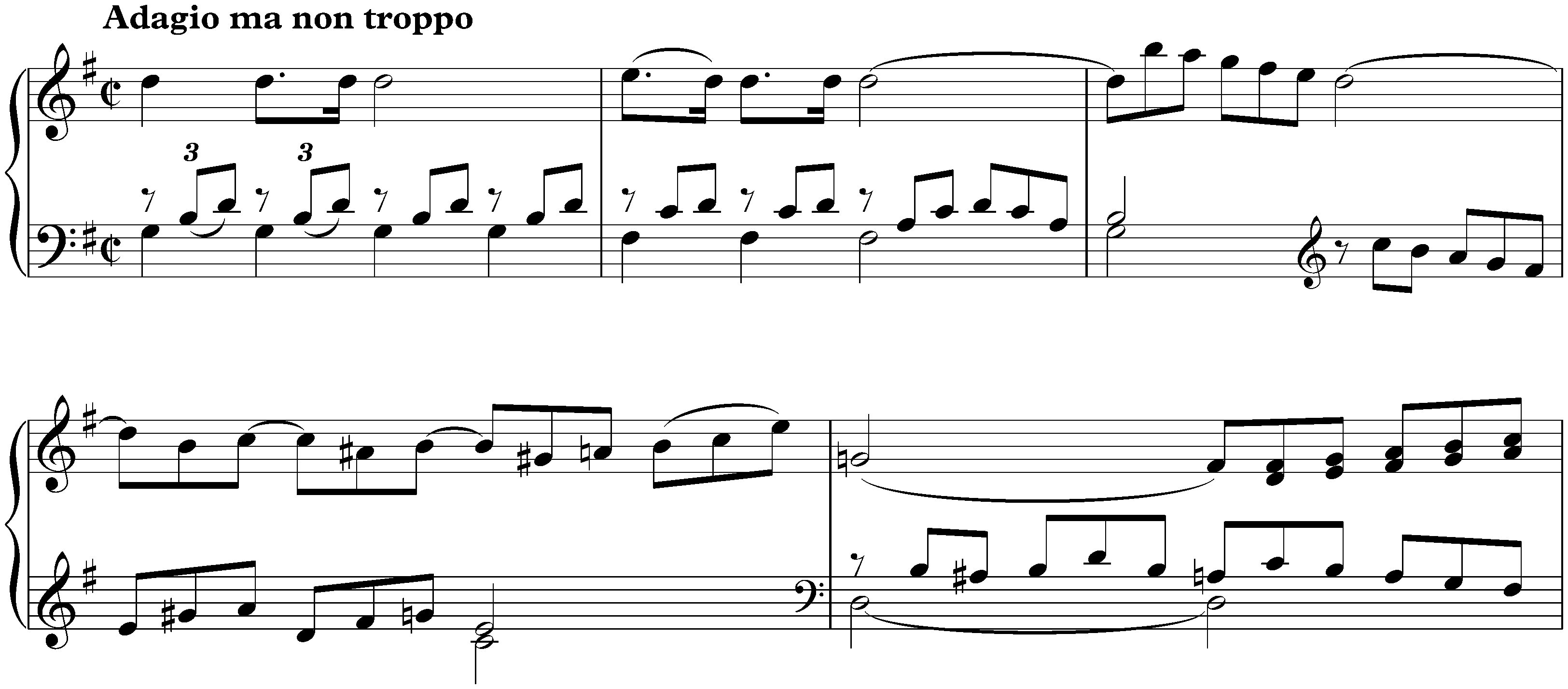 Adagio in G major, Hob. XV:22/ii