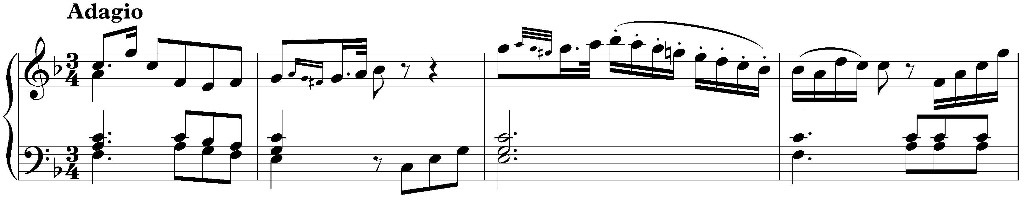 Adagio in F major, Hob. XVII:9*
